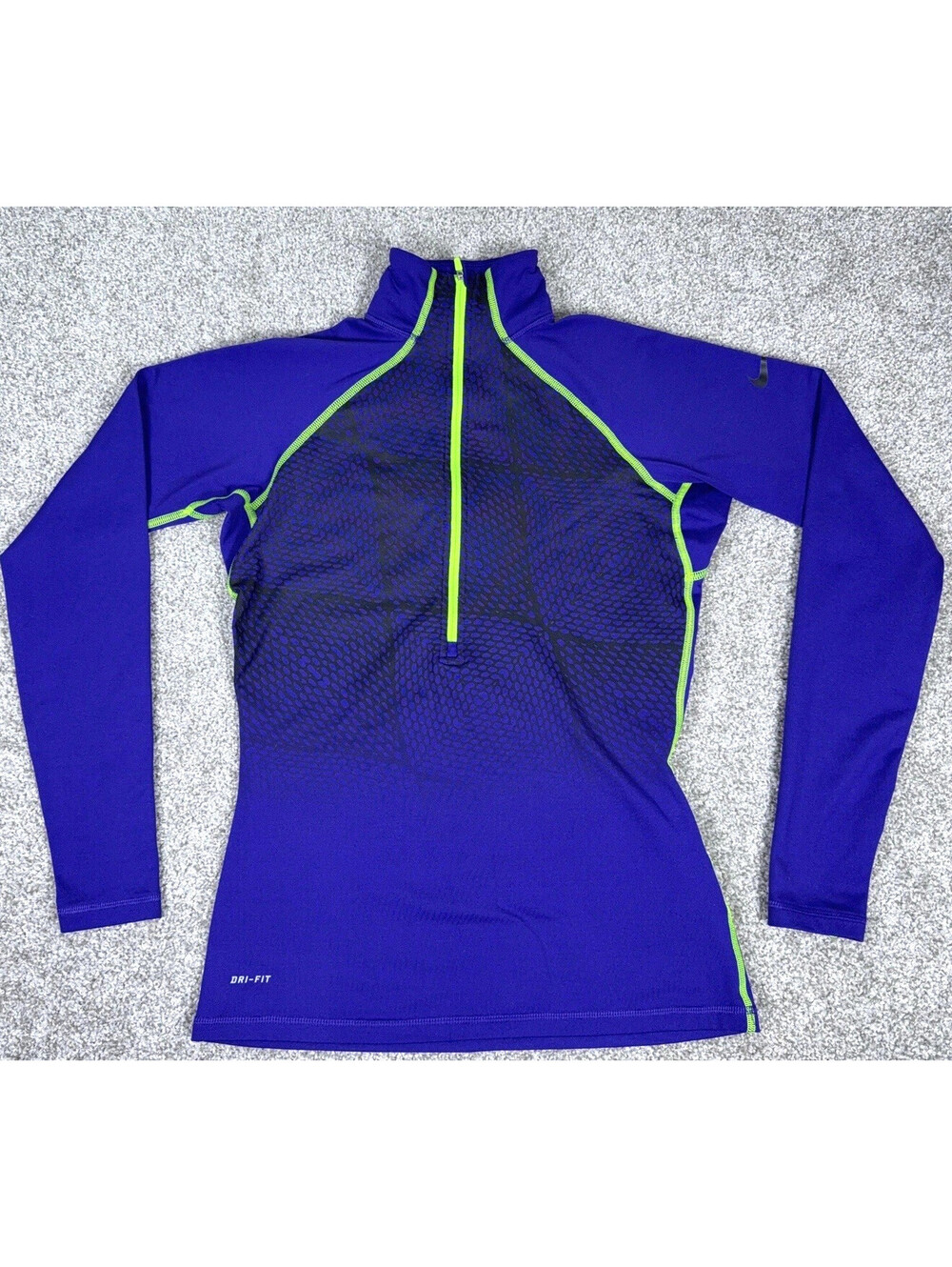 Nike Pro Element Dri Fit Pullover Womens Medium Purple Training Running 531460